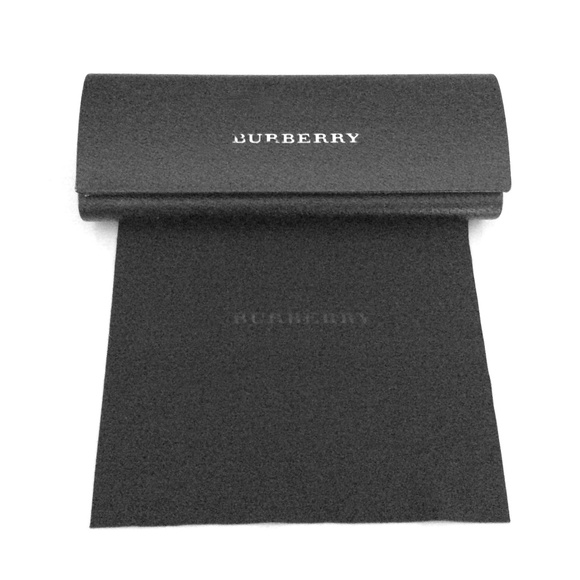 AUTHENTIC BURBERRY EYEGLASS HARD LEATHER CASE *BLACK* - Picture 1 of 11
